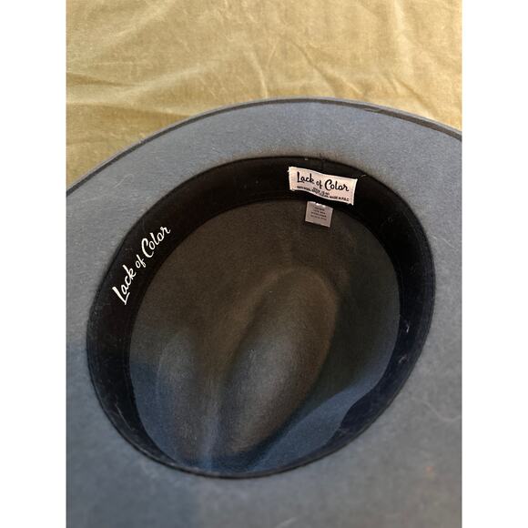 Lack of Color The Rocco - Charcoal GreyLuxe Wool Felt Fedora Hat MEDIUM 57 CM main image 5